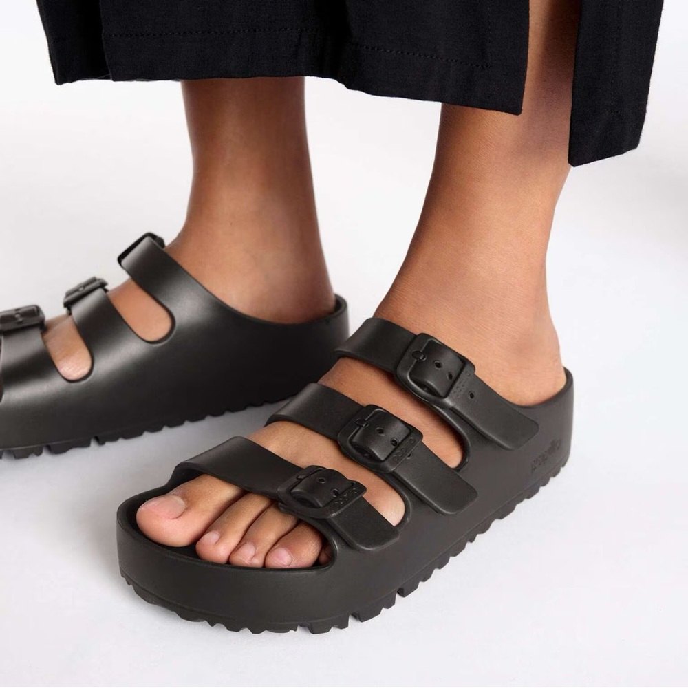 Birkenstock Papillio Black Platform EVA Sandals